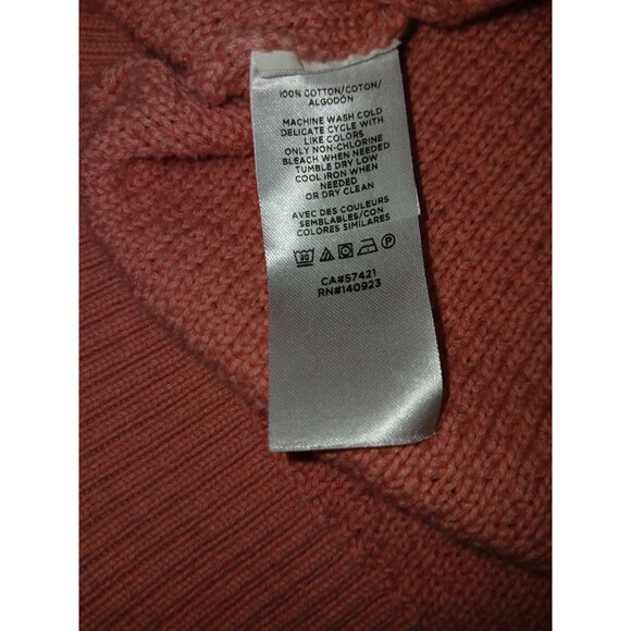 Ann Taylor Loft Plus Pure Cotton Sweater Sz 20-22 Peach/Pink Casual Chic Career - Picture 6 of 8